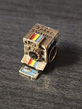 Polaroid Camera Silver Charm for Pandora type Bracelet